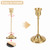12PCS Taper Candle Holder for Candlesticks, Gold Candle Holders for Table Centerpiece, Wedding, Party