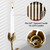 NIKKY HOME Gold Tulip Taper Candle Holders Set of 2, Vintage Elegant Flower Shaped Metal Candlestick for Table Centerpieces