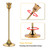 Vintage Decorative Centerpiece Candelabra Tall Candle Stands (Gold, 2 Sets (6 pcs))