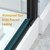 Shower Door 28.8-30" W X 72" H, 1/4" (6mm) Clear SGCC Tempered Glass, Hinged Pivot Swing Shower Door