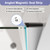 Shower Glass Doors with Nano Explosion-Proof Film Tempered Glass 1/4"(6mm)