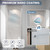 Shower Glass Doors with Nano Explosion-Proof Film Tempered Glass 1/4"(6mm)