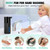 2 Pack Automatic Soap Dispenser: 14oz Plastic - Touchless 4 Level Adjustable Wall Mount