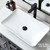 Bathroom Vessel Sink, Decorative-Functional Ceramics Rectangle Vessel Sinks