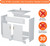 Ceramic Sink, Easy Tool-Free Installation Modern Farmhouse Sink