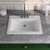 Bathroom Sink, Under Counter Vessel Sink with Overflow, White Vanity Basin, DV-1DS0122