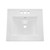 Bathroom Sink, 20.08 x 18.31 Inch Rectangular White Ceramic Vessel Sink