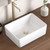 Bathroom Sink Above Counter, Rectangle Porcelain Ceramic Small Vanity Sink, BVS110S40