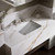 Bathroom Sink With Curved Bottom, 20-7/8" W X 14-3/8" L, White