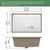 Bathroom Vanity Sinks Undermount Rectangle White Ceramic Vanity Vessel Sinks