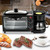 3-in-1 Breakfast Station, Compact Toaster Oven with Coffee Maker and Griddle, Multifunctional Breakfast Maker