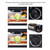 3 in 1 Breakfast Station, Toaster Oven Electric Grill Coffee Maker, with Adjustable Temperature Timer