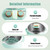 3 in 1 Breakfast Station - 1050W Non-Stick Breakfast Machine with Frying Pan
