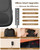 Up & Down Shiatsu Back Massage with Heat –External Adjustable Cushion Pad, 3D Kneading Massage Pillow for Lower Back, Neck, Shoulder, Leg Pain Relief Deep Tissue for Office, Chair & Home (Black)