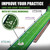 GimYaa Golf Putting mat Green Indoor and Outdoor with Auto Ball Return