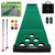 Putting with 2 Adjustable Putters, 6 Golf Balls,12 Golf Hole Covers for Indoor&Outdoor
