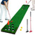 Golf Putting Game Set Putting Green Indoor Outdoor Putting Mat with 2 Putters 2 Balls 2 Cups & Flags