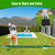 Golf Putting Game Set, Detachable Golf Putting Green Mat with 4 Balls, 2 Cups & Flags, 1 Portable Bag for Indoor