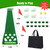 Golf Putting Game Set, Detachable Golf Putting Green Mat with 4 Balls, 2 Cups & Flags, 1 Portable Bag for Indoor