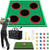 Golf Game Play Set, Golf Chipping Cornhole Game for Adults with 1 Club, 5 Hole Covers, 20 Balls, Putting Mat & Carry Bag