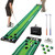 SENSECLUB Golf Putting Game Set, Indoor Foldable Putting Green Mat 12 Holes, Golf Gifts for Men - 1.5x11.5 Ft with Ball