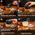 Rechargeable Cocktail Smoker Kit with 6 Wood Chips, Old Fashioned Drink Smoker Kit