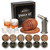 Whiskey Smoker Kit with Torch - 6 Flavors Wood Chips, 2 Glasses, 2 Ice Ball Molds - Cocktail Smoker Infuser Kit