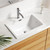 Bathroom Sink Rectangule Vessel Sink Self-rimming Top Mount Bathroom Sink