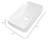 Bathroom Vessel Sink, 19.29'' x 11.81'' x 4.72'' Semi Recessed Bathroom Sink Rectangular White