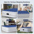 Queen Air Mattress with Built-in Pump, 18" Raised Inflatable Bed Blow Up Mattress, for Camping, Home Guests