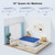 Queen Air Mattress with Built-in Pump, 18" Raised Inflatable Bed Blow Up Mattress, for Camping, Home Guests
