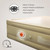 LunaDream Queen Air Mattress with USB Rechargeable Built-in Pump, for Home & Camping, Leak Proof Design, Carry Bag