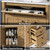 Bathroom Vanity with Sink, Towel Holder & Adjustable Solid Wood Legs