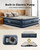 18'' King Size Air Mattress for Home Guest, Upgraded Comfort Inflatable Blow up Mattress, 84'' Extra Long