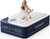 Queen Air Mattress with Built-in Pump & Luxury Quilted Topper (Washable&Detachable), 20" Raised Comfort, 800lb Support