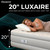 Beautyrest Luxaire, Twin Size Luxury Air Mattress, 20 Inch Height with Cool Vent Top, Smart Auto Shut-Off Pump