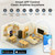 BLITZHOME WiFi Countertop Portable Mini Dishwasher, Smart 9 Programs,167℉ High-Temp, Hot Air Drying