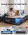 OhGeni Cal King Air Mattress with Built in Pump, 18" Tall Inflatable Blow Up Bed, Luxury Comfort for People(190CM Height)