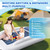 Cozy Kids Air Mattress Set with Built-in Electric Pump & Carry Case- Easy to Inflate - Sea Blue, 60 Inches