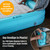 Ultralight, Compact & PVC-Free Inflatable Kids Travel Bed in 40D Ripstop Nylon for Camping & Family Travel