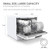 COMFEE’ Portable Mini Dishwasher, Energy Star, Countertop, 6 Place Settings, with 8 Washing Programs