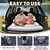 Air Mattress for SUVs with 2 Pillows, Flocking Inflatable Bed for Cars, car Bed for SUV Trunk, Camping Road Trip (Gray)