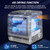 AIRMSEN Portable Countertop Dishwashers, 5 Washing Programs Mini Dishwashers with 5 L Built-in Water Tank and Double-layered Glass Door