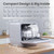 COMFEE' Portable Dishwasher Countertop with 5L Built-in Water Tank, No Hookup Needed