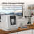 COMFEE' Countertop Dishwasher, Portable Dishwasher with 6L Built-in Water Tank, Mini Dishwasher with More Space Inside