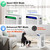 KNKA Air Purifier for Home Bedroom Large Room Up to 1,695 Ft² in 1 Hr, HEPA Air Cleaner with Washable Pre-Filter