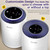 2 Pack Air Purifiers for Home Bedroom H13 True HEPA Air Filter Cleaner, Odor Eliminator, Remove Smoke Dust Pollen Pet Dander, Night Light For Home