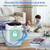Air Purifiers for Home Large Room Up to 3000 Ft² With Double Air Intake,PAKEOI HEPA Air Purifier for Bedroom With Washable Pre-Filters