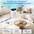 Air Purifiers for Home Large Room Up to 3000 Ft² With Double Air Intake,PAKEOI HEPA Air Purifier for Bedroom With Washable Pre-Filters