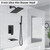 Shower System with Tub Spout,Bathtub Shower Faucet Set with Square